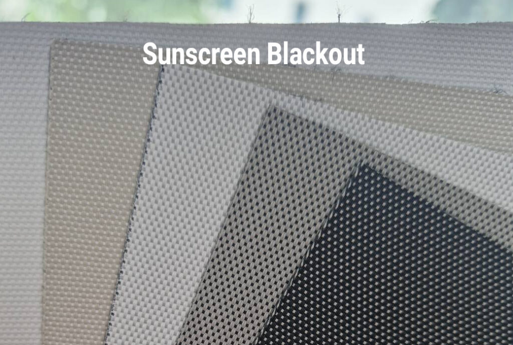 Sunscreen made blackout 100% fabric for roller blinds