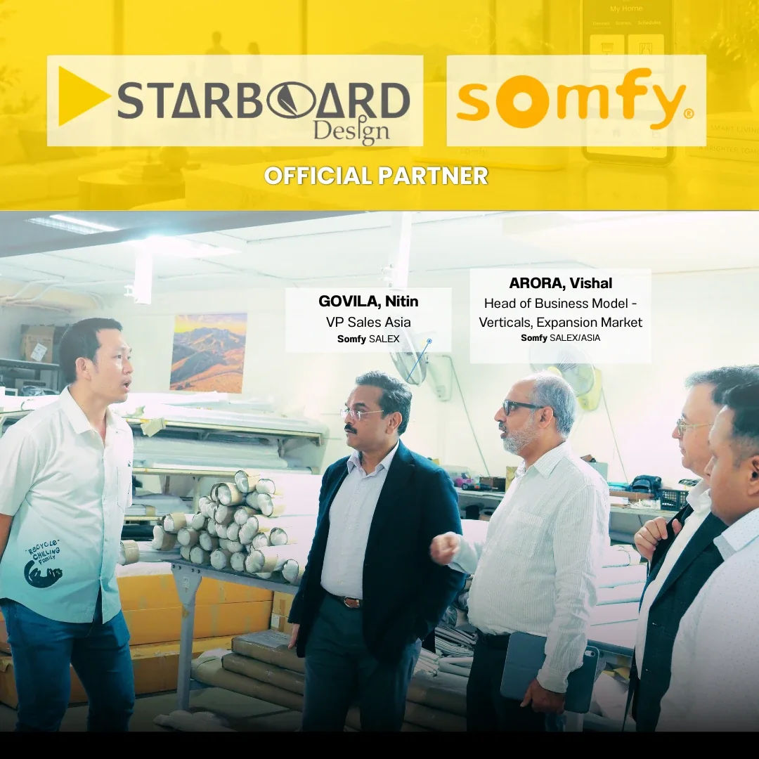 Somfy Asia team touring our production area